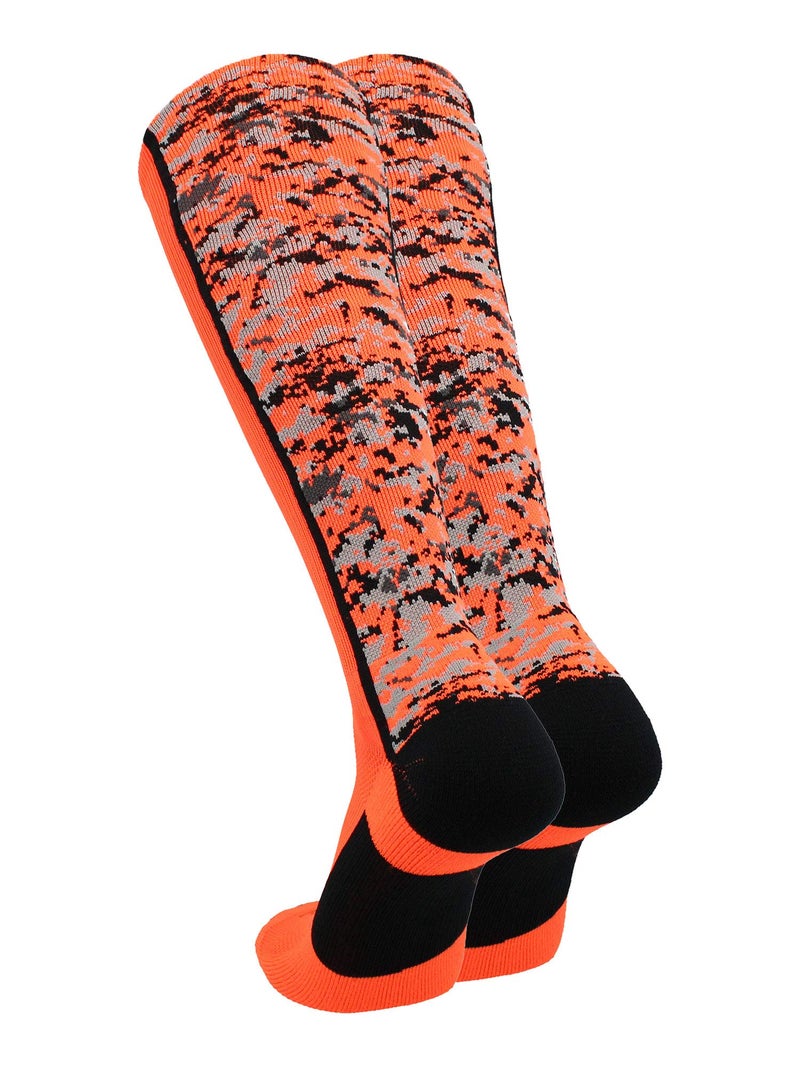 TCK Digital Camo OTC Socks (Neon Orange/Black, Small) - Image 2
